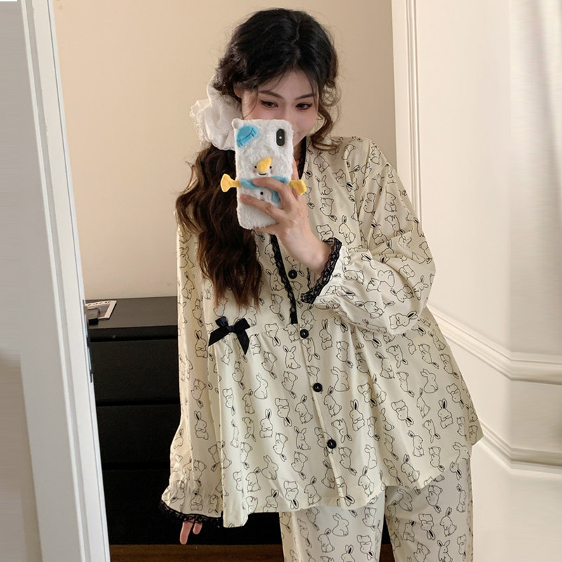 月子服带胸垫春夏薄款a类纯棉全棉吸汗5月份产后孕妇睡衣产妇哺乳