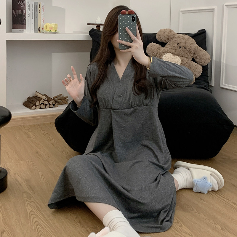 孕妇生产服进产房待产长款哺乳睡裙春秋纯棉a类产后带胸垫月子服,孕妇装/孕产妇用品/营养,家居服套装,淘宝优惠券,粉丝福利购,淘宝优惠卷