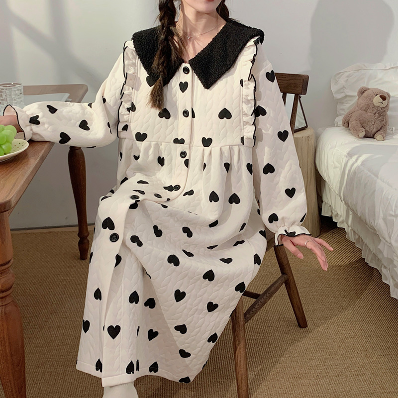 空气棉月子服加厚保暖女