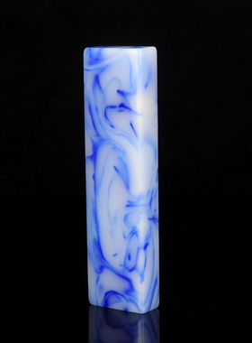 天然和田玉青花玉镇尺镇纸书法绘画印章文房用品玉石把玩件把件