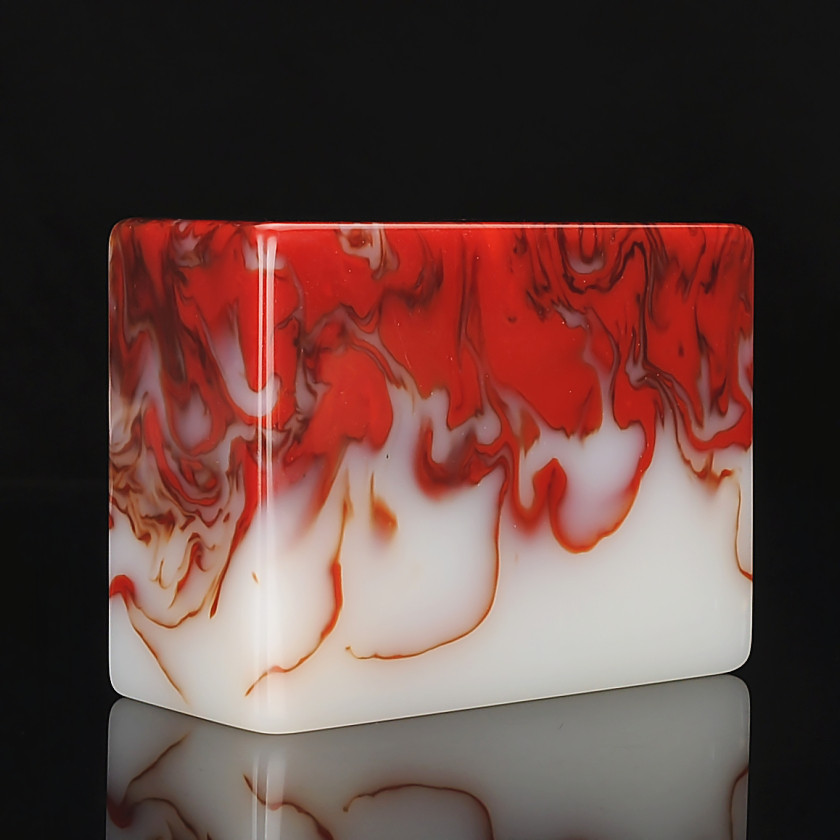 天然和田玉鸡血玉印章镇尺大号玉石藏书章书画章篆刻文房书镇把件