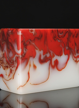 天然和田玉鸡血玉印章文房书镇