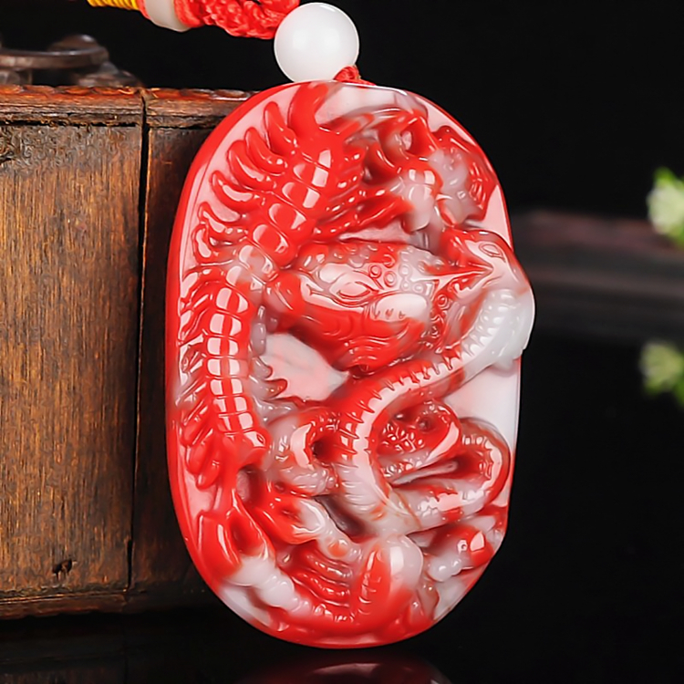 新疆和田玉五毒手把件天然鸡血玉蜈蚣蜘蛛蟾蜍蝎子蛇百毒不侵挂件