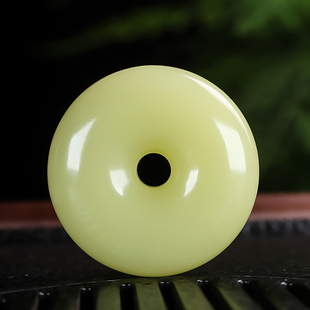 天然和田玉青白玉平安扣吊坠男款项链挂坠女士毛衣链玉坠平平安安