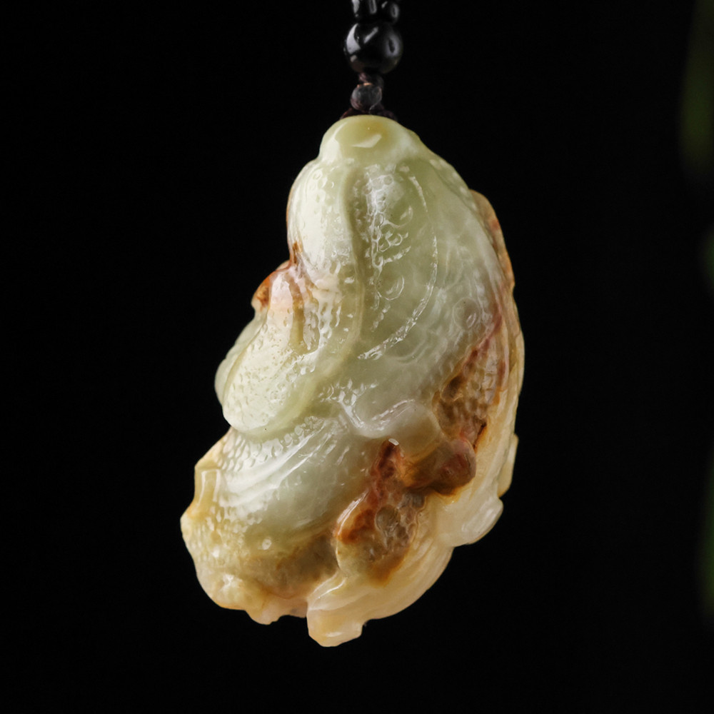 天然玉石和田玉籽料白菜吊坠男女款百财来玉项链毛衣链,珠宝/钻石/翡翠,颈饰,淘宝优惠券,粉丝福利购,淘宝优惠卷