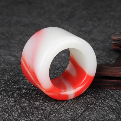 天然新疆鸡血石戈壁玉