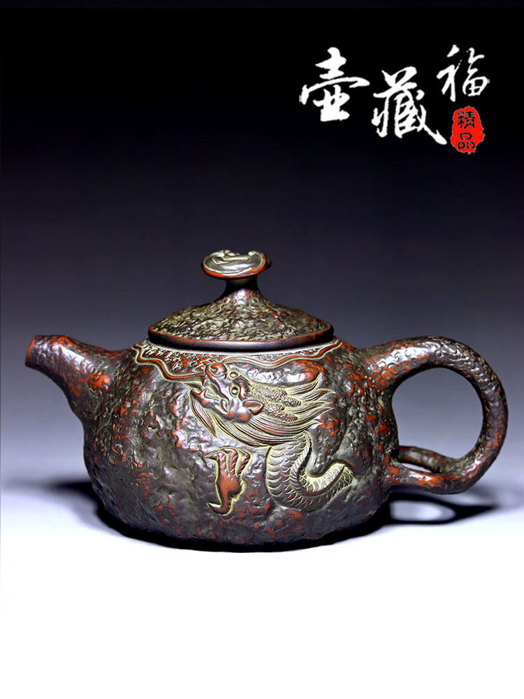 供春壶钦州坭兴陶茶壶全手工手拍壶精品紫泥窑变茶具名家纯手工