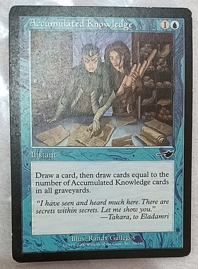 万智牌 累积的知识  Accumulated Knowledge 宿敌 普 蓝 文波 MTG