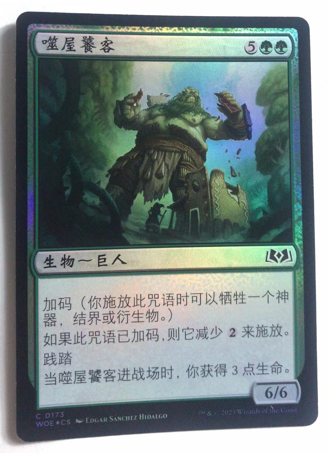 万智牌 噬屋饕客 闪 铁 普 普牌 铁牌 简中 实拍 上海文波MTG