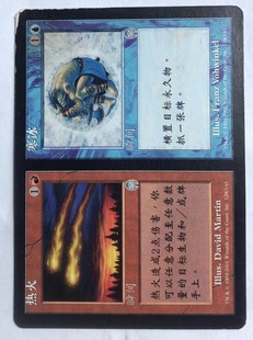 启示录 双色 上海文波 热火 MTG 桌游卡 寒冰 简中实拍 万智牌 银