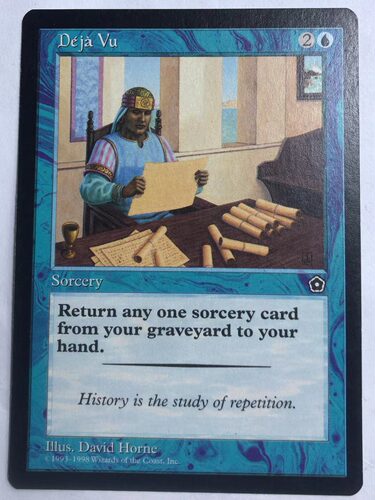 万智牌 似曾相识 博图二版 蓝 蓝色 英文 实拍上海文波MTG