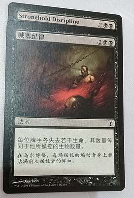 万智牌 城塞纪律 Stronghold Discipline