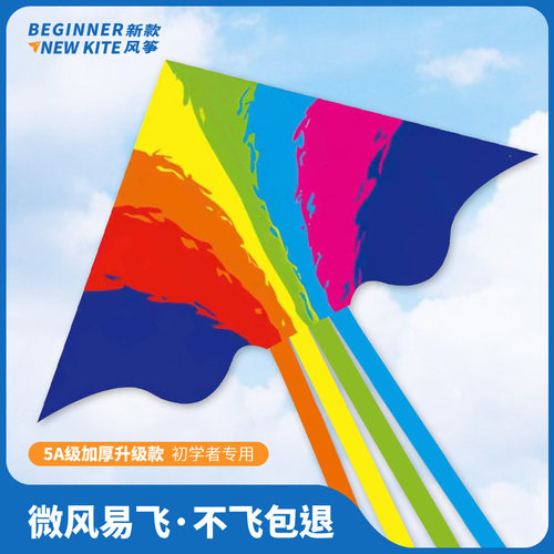 彩虹风筝2024年新款网红新式飞天成人大人专用微风易飞高端儿童争
