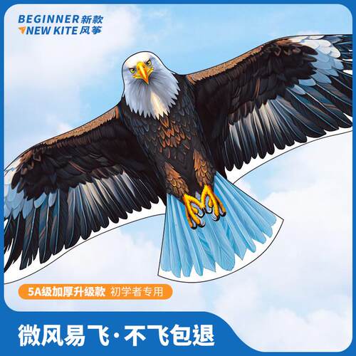老鹰风筝微风易飞2024年新款大成人专用网红儿童大型高档潍坊风筝