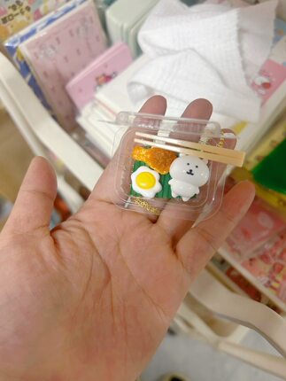 餐盒荷包蛋鸡腿自嘲熊小鼻嘎捏捏乐食品级硅胶解压玩具可爱包挂