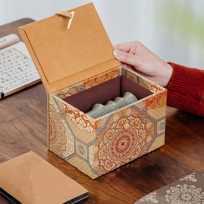 印章锦盒礼品盒包装盒小长方形木盒子杯子包装盒纸盒空盒子