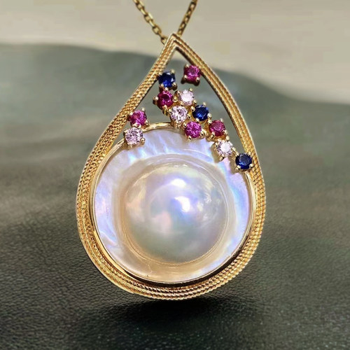 吊坠马贝珍珠焦点尺寸