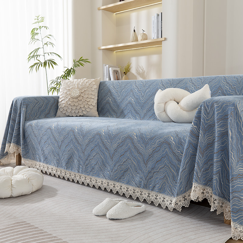 烁儿家居雪尼尔沙发套巾防猫抓