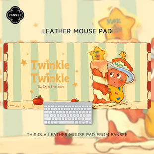 星星人鼠标垫超大号卡通动画可爱个性 宿舍电脑桌键盘垫 创意新款