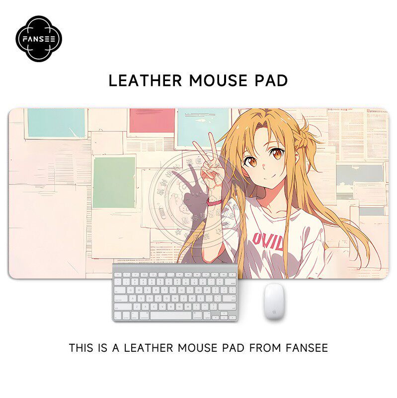 刀剑神域鼠标垫超大动漫二次元宿舍电脑桌工位办公桌防滑可定制