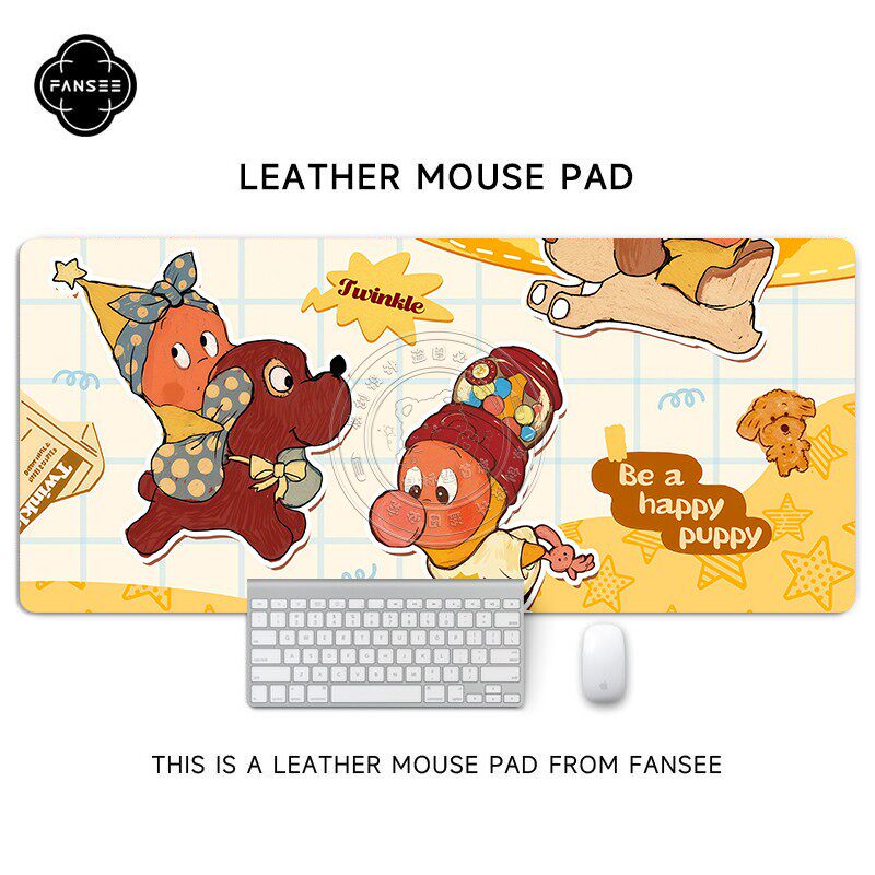 星星人潮玩鼠标垫超大个性创意宿舍电脑桌工位办公桌防滑可定制