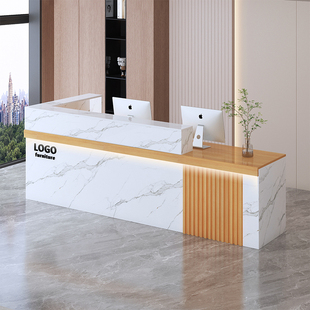 吧台收银柜台超市餐饮服装奶茶店铺小型柜台桌公司美容院接待台前