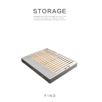 现代简约无床头床架榻榻米床