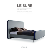 高脚床现代简约主卧双人婚床侘寂法式 奶油风皮床轻奢极简薄床头床