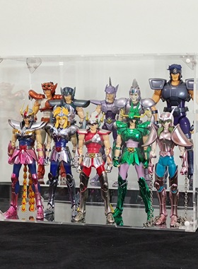 生化实验室模型亚克力防尘展示盒SHF圣斗士衣神话免胶定制 铆钉版