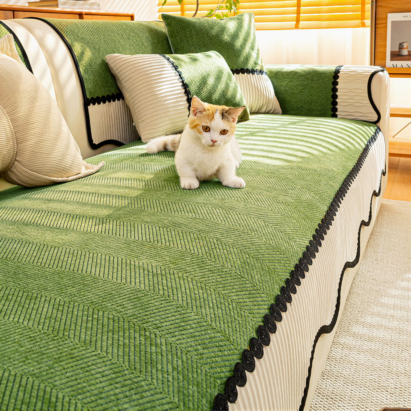 劳伦斯沙发超配的沙发垫超有质感