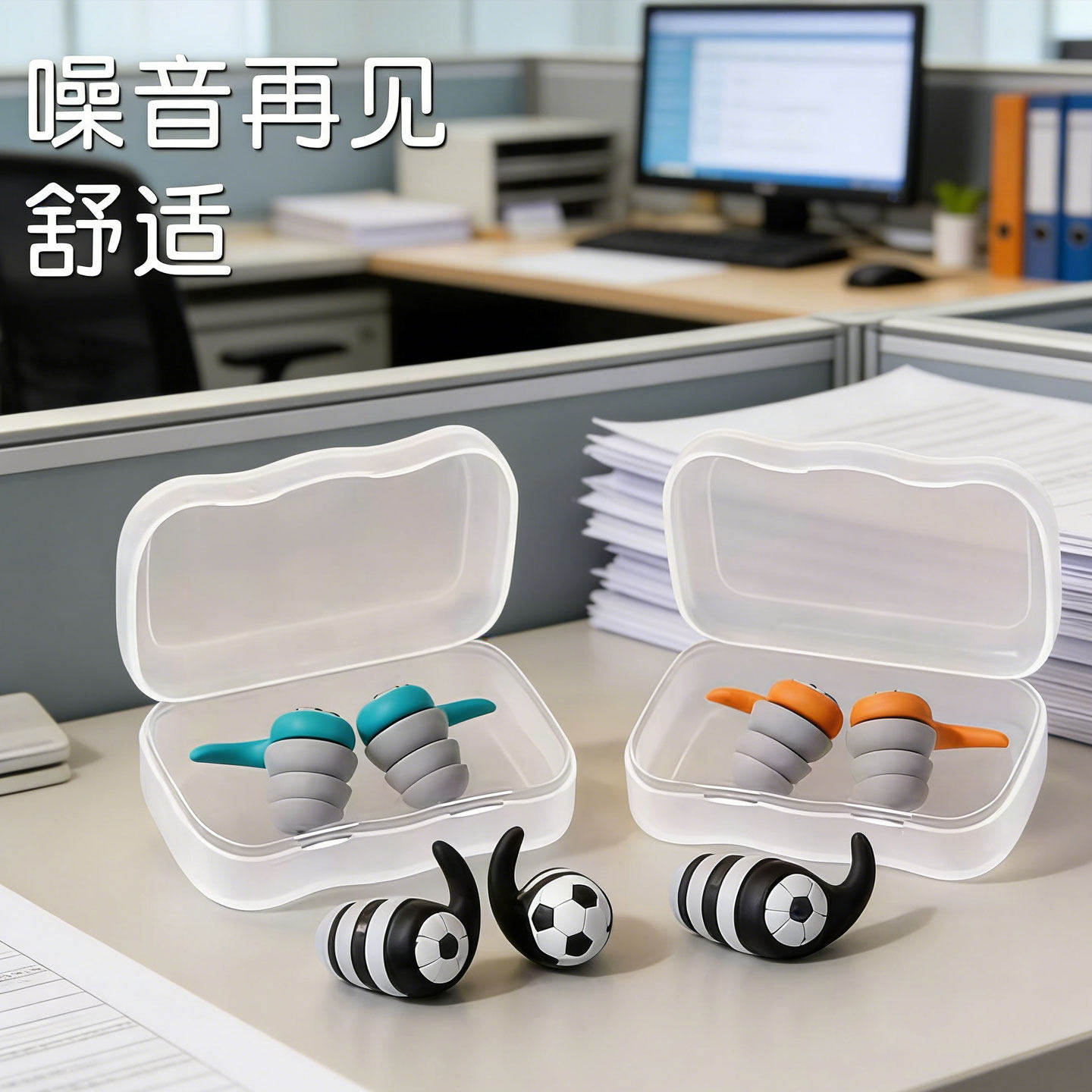 便携式隔音耳塞睡眠专用防噪音洗澡防水防吵旅行硅胶耳套降噪神器
