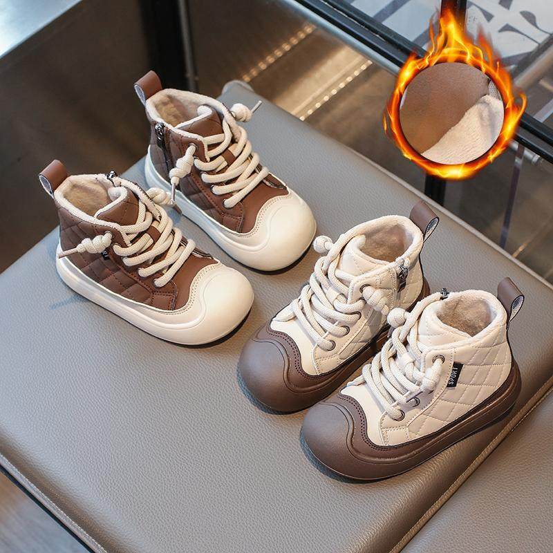 儿童棉鞋加绒保暖冬季女童