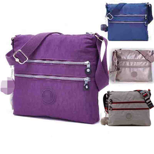新款牛津布多口袋斜跨包休闲防水尼龙多拉链单肩斜挎包女包
