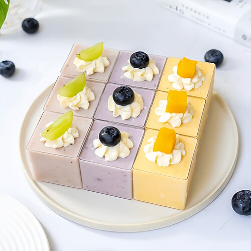 果立方慕斯杯一次性塑料布丁杯