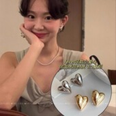 「小心思」全韩网博主都在戴plnt爱心立体耳钉fever同款 ins风耳饰