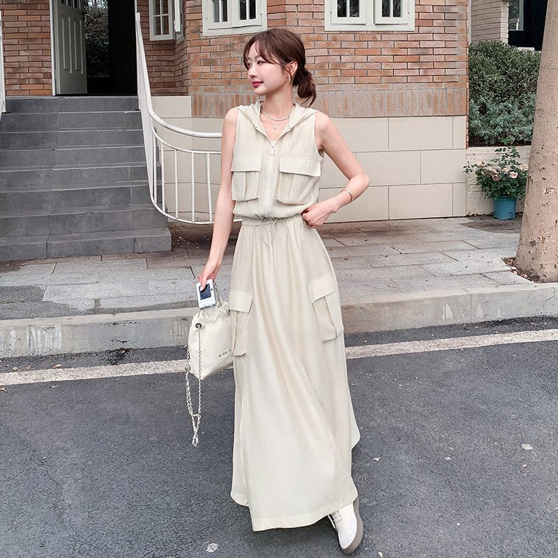 夏季新款现货亚麻马甲半裙两件套套装1532618P155K228,女装套装/套裙,浙宝153