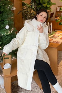 2024现货 数据好 50羽绒服牛角扣中长款加厚外套22816P260控398图片