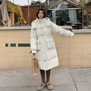 2025冬季现货牛角扣长款50绒羽绒服153 9898P275控418图片