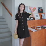 现货风复古提花盘扣连衣裙改良式显瘦刺绣旗袍2965p125控168，女装连衣裙，浙宝153