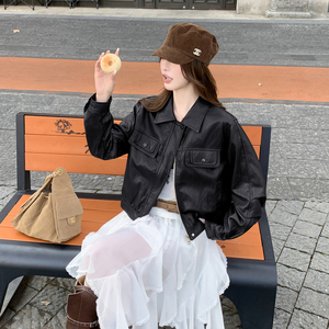 2026新款 现货 韩版宽松皮衣外套153 5210P150K248，女装皮衣，浙宝153