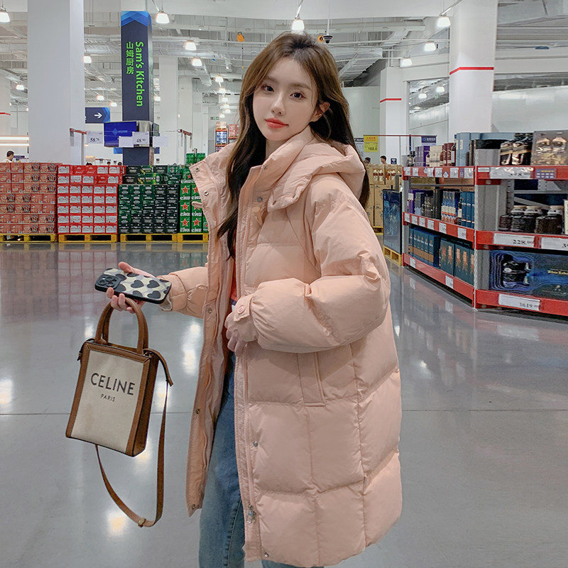 现货 50羽绒服 牛角扣中长款加厚外套 22816P260 控398图片