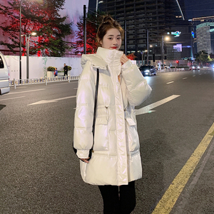 现货数据好中长款连帽羽绒服8252P265控398