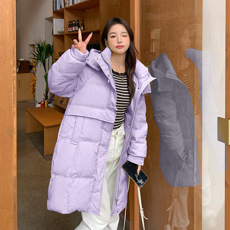 2024现货 数据好 50羽绒服牛角扣中长款加厚外套22816P260控398图片