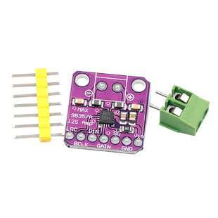MAX98357 I2S 音频放大器模块 无滤波D类放大 支持ESP32 树莓pi