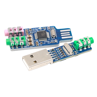 免驱USB声卡 电脑外置声卡模块笔记本声卡 CM108 USB声卡 PCM2704