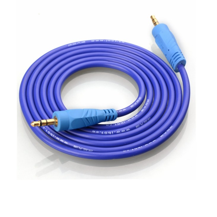 深蓝大道A109音频线对录线电脑音箱线纯铜3.5公头汽车手机AUX接口