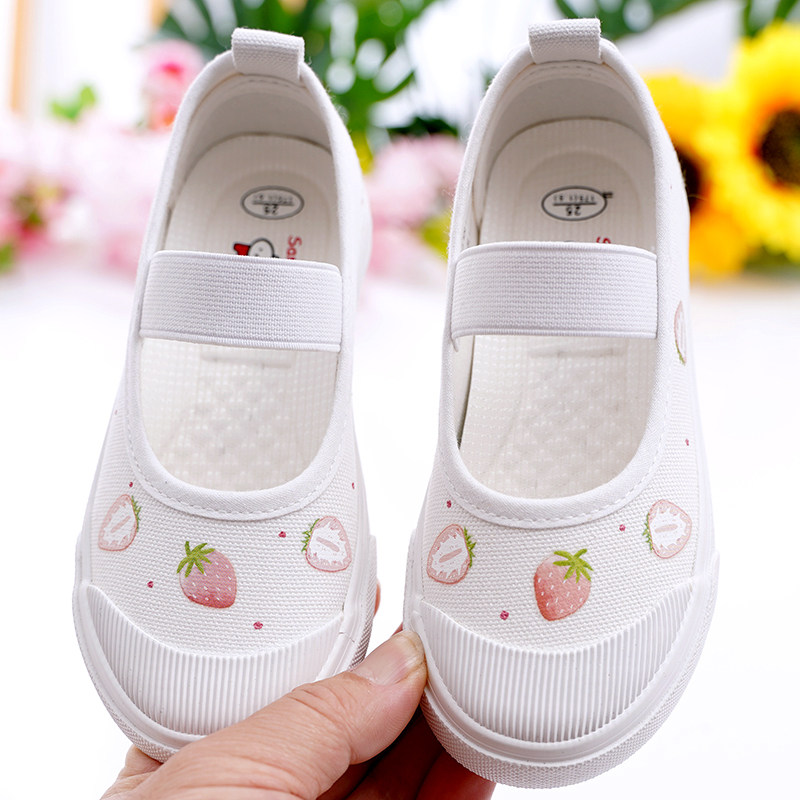 幼儿园室内鞋2022春夏新款女童布鞋百搭小白鞋软底舒适宝宝帆布鞋,童鞋/婴儿鞋/亲子鞋,帆布鞋,淘宝优惠券,粉丝福利购,淘宝优惠卷