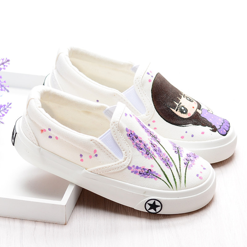 Chaussures enfants en toile suture de voiture pour été - semelle tendon - Ref 1039920 Image 4