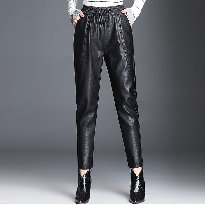 宽松高腰显瘦女裤