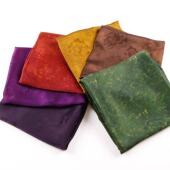 光泽垂感 国风多色人丝真丝桑蚕丝过薯莨提花香云纱面料旗袍布料